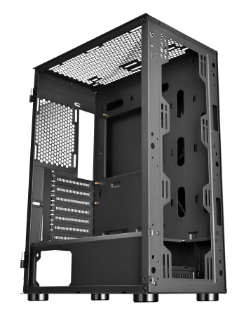 Корпус ATX Б_БП 1STPLAYER Go6 ARGB Black (USB3.0,Audio,TG,черный,4х120мм ARGB)[Go6-BK-4F7]