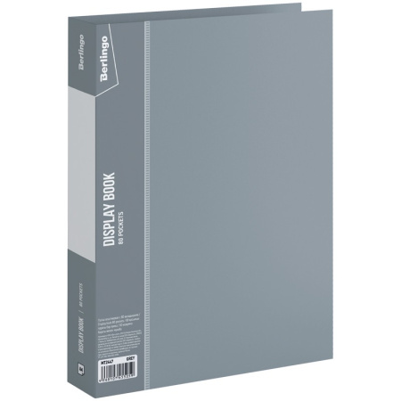 Папка с 80 вкл. BERLINGO "Standart" 30мм. 800мкм. серая (MT2447)