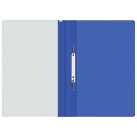 Скоросшиватель пластиковый А4 160мкм. OfficeSpace с прозрачным верхом, синий (Fms16-5_718/ 162564)