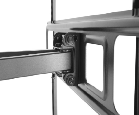 Кронштейн ITECHmount PTRB460LN черный настенный,для тв,37-70",до 40кг,от стены 56-464мм,с функцией наклона ＋5°～-15°,поворота 60° вправо / 60° влево,по