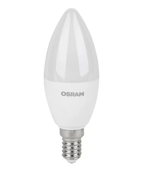 Лампа светодиодная E14 7Вт 4000K свеча Osram LVCLB60 4058075578944