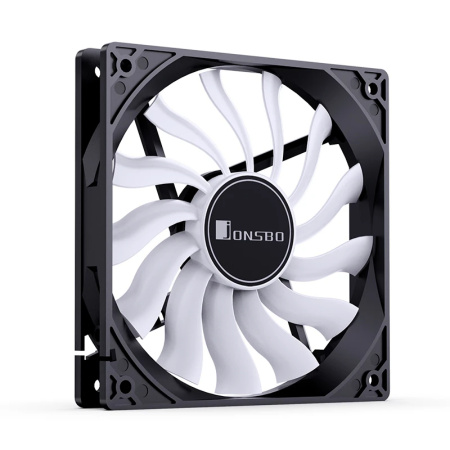 Кулер в корпус 120х120х20 JONSBO Black 12020 (1100prm/3pin+4pin/35.9 CFM/28.6дБ черный)