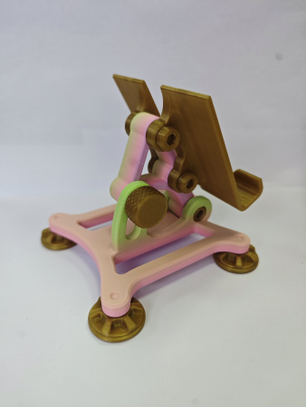 Подставка для телефона регулируемая. Розово-коричневая 23м 