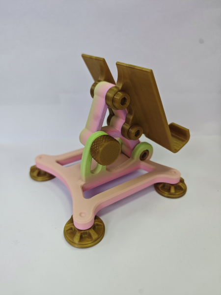 Подставка для телефона регулируемая. Розово-коричневая 23м 