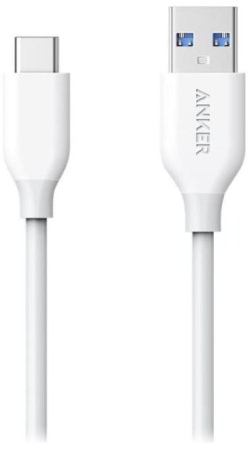 Кабель USB Type-C (m) - USB(m) Anker, 0.9м, белый (A8022H21)