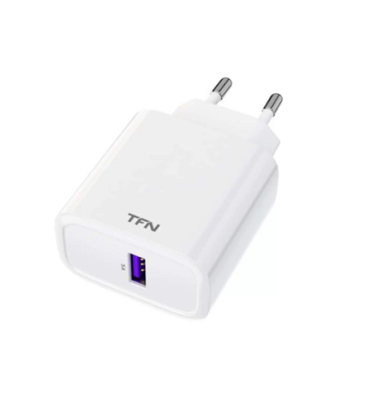 Зарядное_устройство - USB 5A 22.5W TFN RAPID+ QC/SCP white (TFN-WCRPD02)