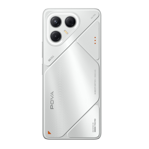 Смартфон Tecno POVA 7 5G 8Гб 128Гб Magic Silver 6.78", IPS, 2460*1080, 4*2+4*2.5ГГц, 50Мп, 13Мп, 5G, 6000мАч, And 15