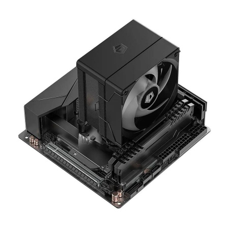 Кулер S115х/1200/1700/1851/AMx ID-COOLING SE-904-XT ARGB BLACK (180W/100mm/500-2500rpm/ARGB/4 тепл.трубки/черный)