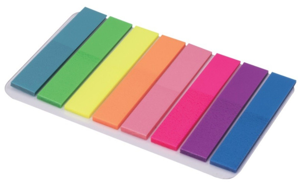 Закладки BRAUBERG 45*8мм. 20л. 8 цветов (126699)