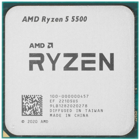 Процессор AMD AM4 Ryzen 5 5500 (6ядер/12потоков*3,6ГГц-4,2ГГц,16Мб,65Вт) oem