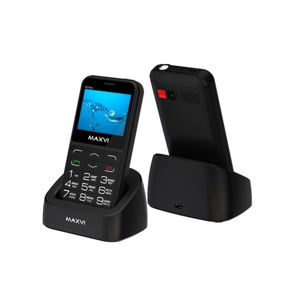 Сотовый Maxvi B231ds Black 2sim/2.31"/320*240/microSD/0.3МП/Bt/1400мАч/моноблок