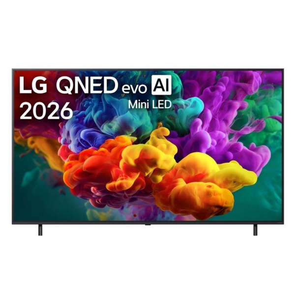 Телевизор ЖК 75'' LG/ 75", Ultra HD, QNED MiniLED, Dynamic QNED Color, Edge Led,  Precision Dimming Pro, AI Picture Pro, Smart TV (WebOS 26), Wi-Fi 5, DVB-T2/C/S2, MR, 120Hz Native (VRR 144Hz), 2.0ch (20W), 4хHDMI, 2хUSB, 2 Pole, черный графит, 2026