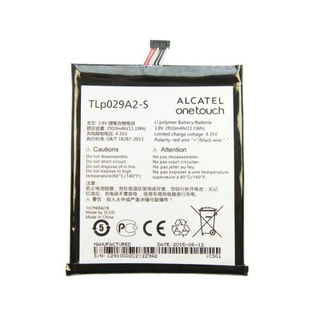 АКБ (аккумулятор) Alcatel TLp029A2-S (OT-6045Y) 3,8v 2910mAh
