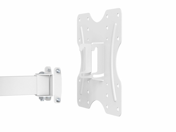 Кронштейн ITECHmount LCDN522 White белый настенный,для тв,23-42",до 30кг,от стены 56-205 мм,с выносом, с функцией наклона -10°~ +3°,и поворота 90°/+90