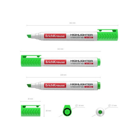 Маркер текстовыделитель Erich Krause "V-40" зеленый (30975)