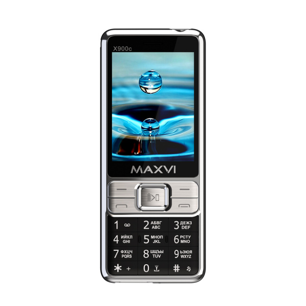 Сотовый Maxvi X900c Black 2sim/2.8"/320*240/microSD/1.3МП/Bt/2500мАч/моноблок