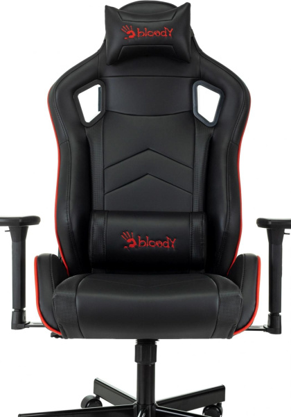 Кресло игровое A4Tech Bloody GC-840 черный сиденье черный экокожа с подголов. крестов. металл черный пластик черный (комплект 1шт)