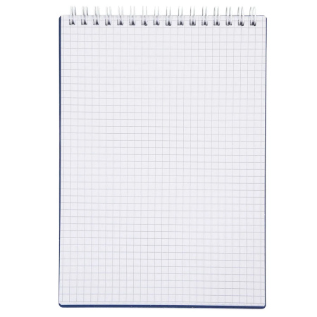 Блокнот Hatber А5 80л. "CANVAS" пласт. обложка, синий, гребень, 80Б5В1гр_05309