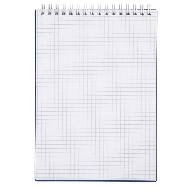 Блокнот Hatber А5 80л. "CANVAS" пласт. обложка, синий, гребень, 80Б5В1гр_05309