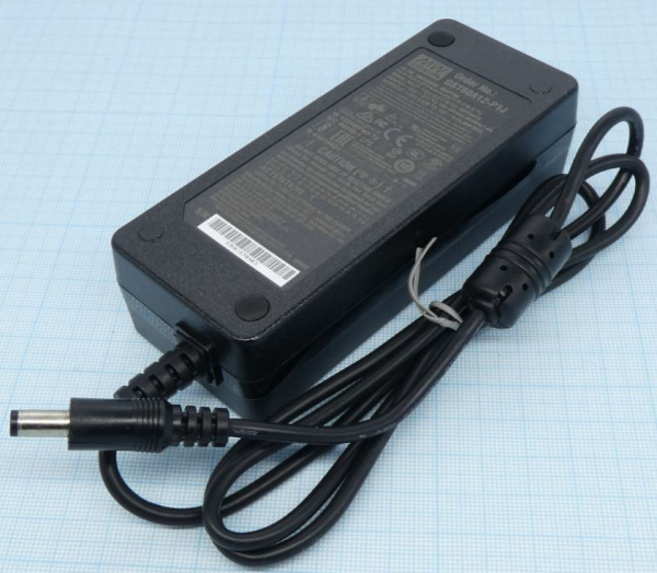 Блок питания сетевой, 12в, 5а, 60вт, 5.5*2.1мм (+), без сетевого кабеля, Mean Well GST60A12-P1J