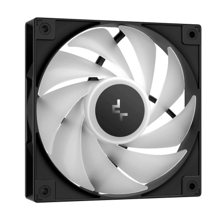 Кулер S115x/1200/1700/1851/AM5/AM4 DEEPCOOL AG400 BK ARGB V2 (220W/120mm/500-2100rpm/ARGB/4 тепл.трубки/черный)