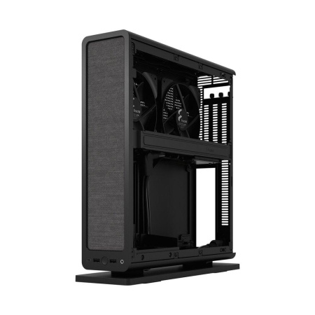 Корпус без блока питания/ Case Fractal Design Ridge, 2x140mm, 2xUSB-A 3.2 + 1xUSB 3.2 Type-C, SFX PSU Support, mITX Black
