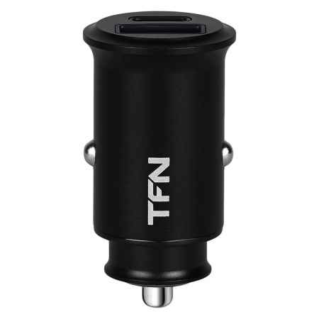 Автомобильное_З\У - USB + Type C 5A 30W TFN Rapid+, черное (TFN-CCRPD30W01)