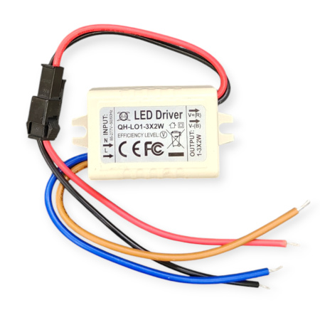 Драйвер светодиодный (LED)  420мА,  2..7в, 5вт, IP20, 41*28*20мм, QH-LO1-3X2W