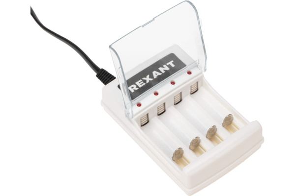 Зарядное устройство Rexant PC-05, Ni-MH/Ni-Cd, 4слота, AA/AAA, сет. шнур