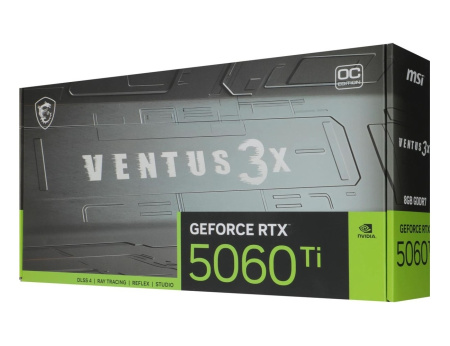 Видеокарта GeForce RTX5060Ti MSI 8Гб VENTUS 3X OC GDDR7,128bit,HDMI,3DP (RTX 5060 Ti 8G VENTUS 3X OC) ret