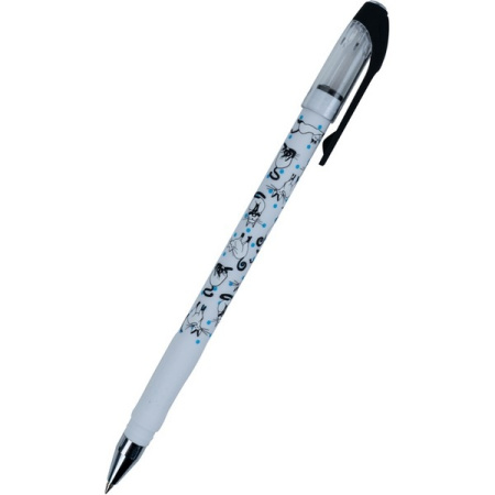 Ручка шариковая AXENT "Cats" 0,5мм, синяя (AB1049-28-A)