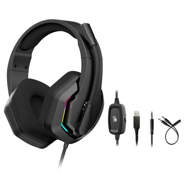 Игровая гарнитура A4Tech Bloody G260P мониторные 2м черный USB