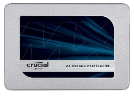 SSD-накопитель 500Гб Crucial MX500 [CT500MX500SSD1](Silicon Motion SM2258,TLC 3D NAND,560/510 Мб/с)