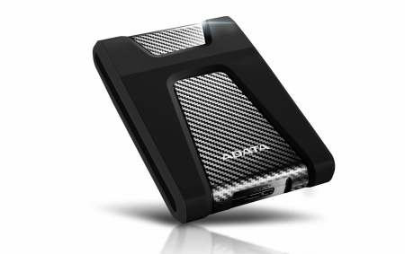 Внешний жесткий диск/ Portable HDD 4TB ADATA HD650 (Black), Silicone, USB 3.2 Gen1, 127x99x27mm, 390g /3 года/