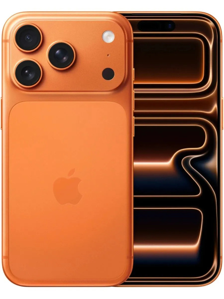 Смартфон Apple iPhone 17 Pro <ПИ> 12Гб 256Гб Cosmic Orange 6.3", Super Retina XDR, 2622*1206, A19 Pro, 48+48+48Мп, 18Мп, 5G, NFC, 4252мАч, iOS 26 (Без