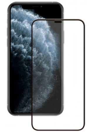 Защитное стекло для iPhone 13 mini 2,5D Full Glue 0.3 мм, Deppa (62786) черная рамка