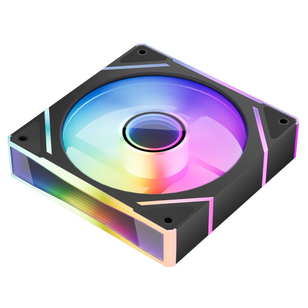 Кулер в корпус 120х120х25 1STPLAYER FC(AP) Black (600-1800prm/3pin/47.65 CFM/32.2дБ/подшипник гидродинамический/ARGB)