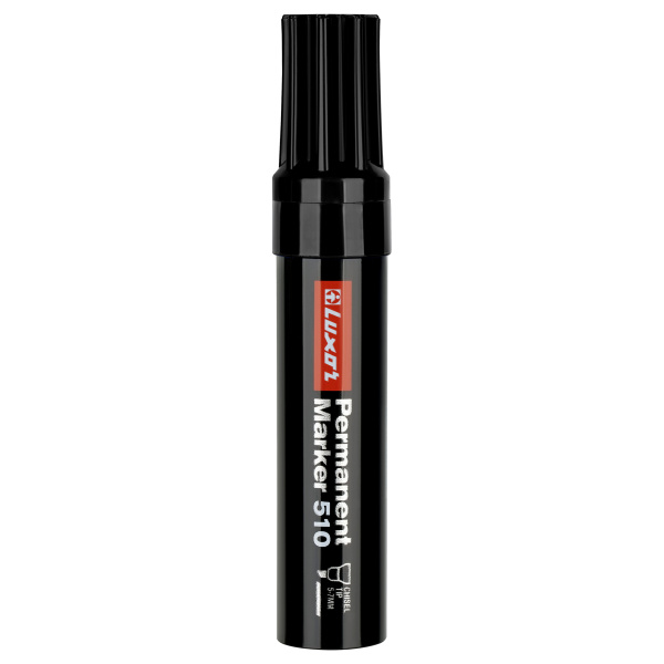 Маркер промышленный LUXOR "510" черный, скошенный, 5-7мм (3161)