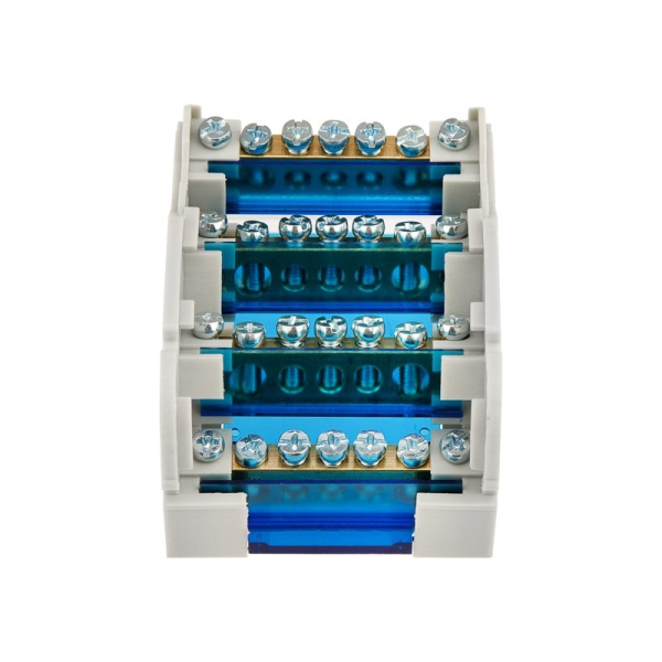 Шина на DIN-рейку в корпусе (кросс-модуль) 4*7 Rexant 11-2304-7