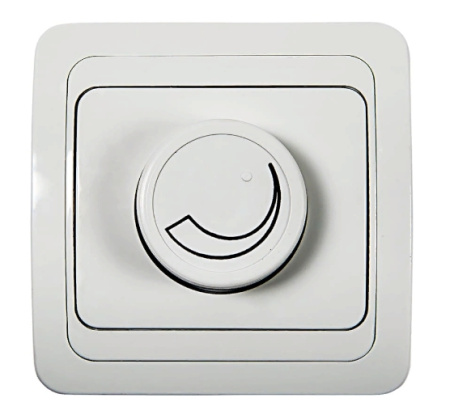 Диммер встраиваемый, белый, 600W, InHome, Classico 2111