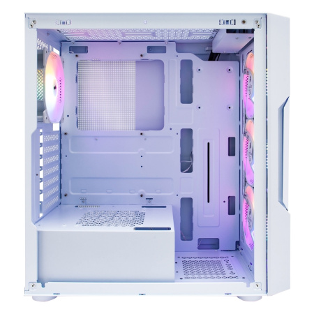 Корпус ATX Б_БП 1STPLAYER TRILOBITE T7-P White (2*USB3.0, Audio, Window, 4x120mm LED, белый)[T7-P-WH-4F1-W]
