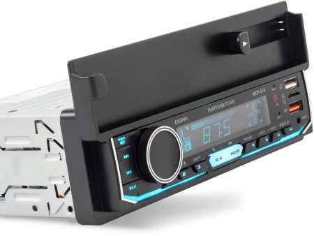 Автомагнитола Digma MCP-414 1DIN 4x45Вт v5.0 USB 2.0 AUX 4 ПДУ