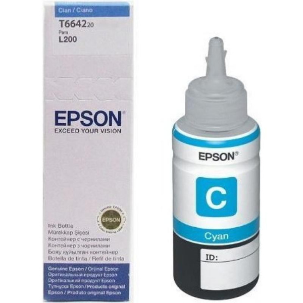 Контейнер_с_чернилами Epson T6642 (C13T66424A/C13T664298) для L100/L110/L210/L300/L355 Cyan