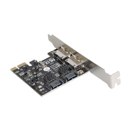 Контроллер PCI-E=>SATAx4 (6G)  2 int+2 ext ExeGate EXE-501 OEM
