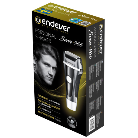 Бритва Endever Sven-966 Сеточная, сухое/влажное , вр. раб. 65мин.