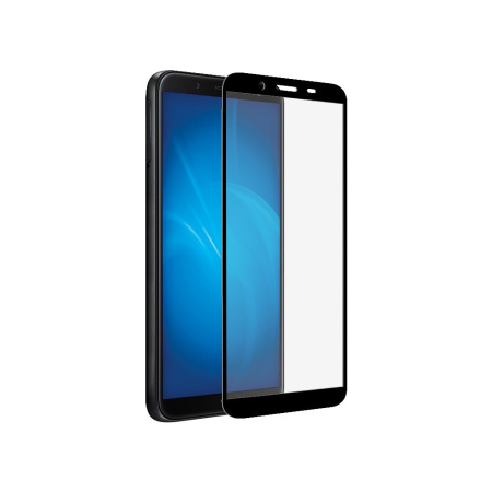 Защитное стекло для Samsung Galaxy A01 Core с цветной рамкой (fullscreen+fullglue) (DF sColor-105) (