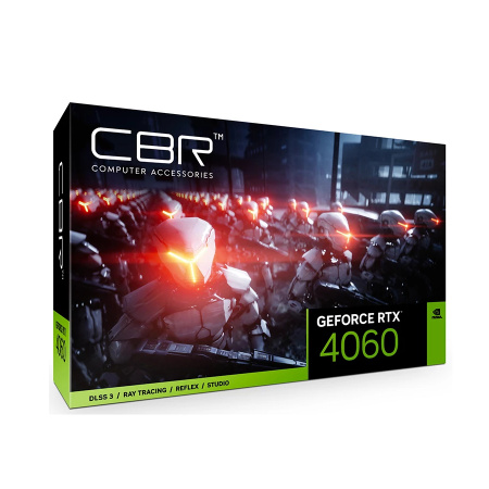 Видеокарта GeForce RTX4060 CBR 8Гб Terminator B GDDR6,128bit,HDMI,3DP (VGAMSRTX4060-8G-RTL) ret