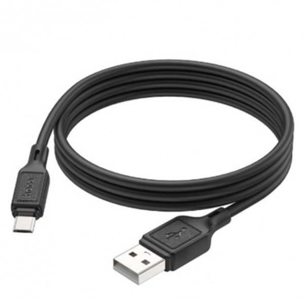 Кабель MicroUSB(m) - USB(m) HOCO X90, 1м, 2.4A черный, силиконовый