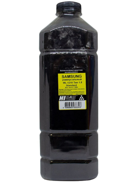 Тонер Samsung ML-1210 Standard,Тип 1.8, Bk, 650 г, канистра Hi-Black