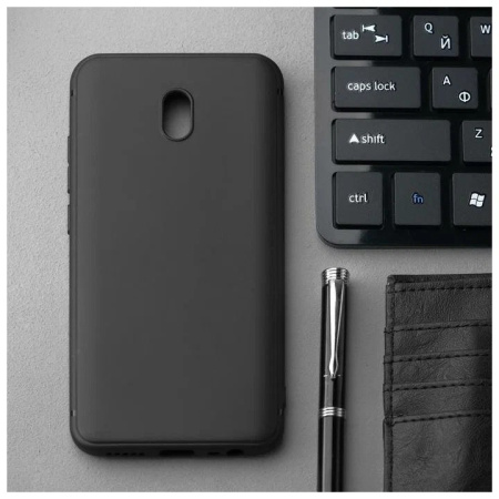 Накладка для Xiaomi Redmi 8A INNOVATION черная матовая